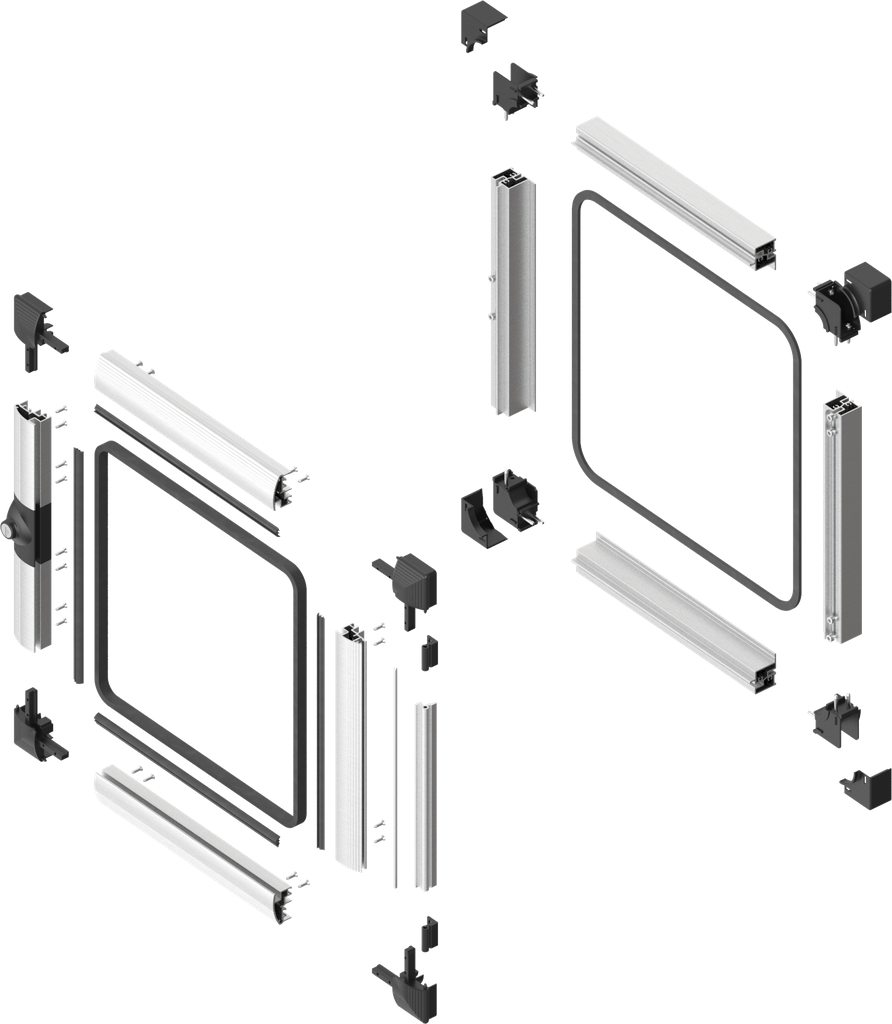 Aluminium geanodiseerd