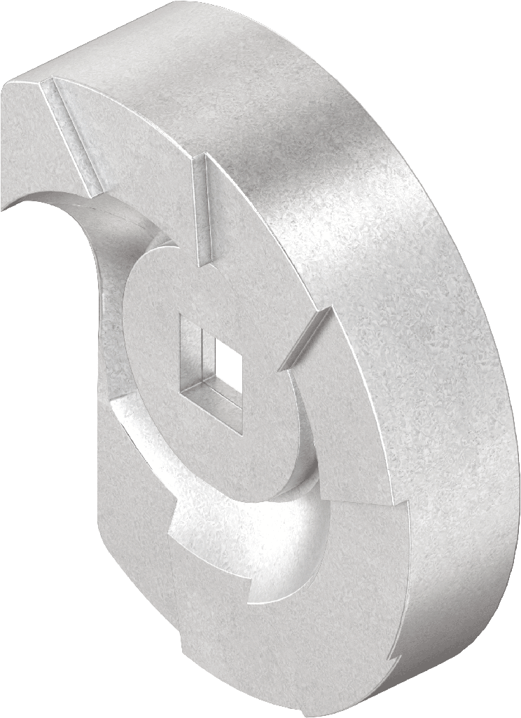 came étagée sans arrêt, acier zingué