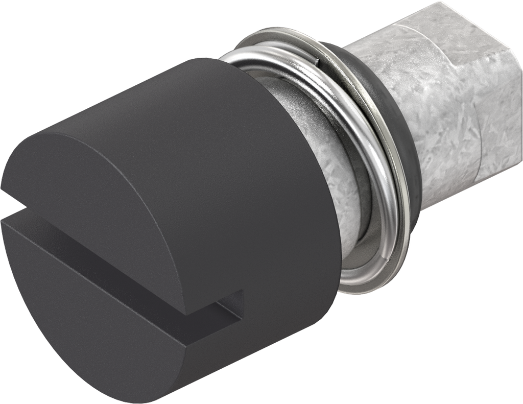 Betätigung Schlitz 2 x 4, GD-Zn schwarz gepulvert