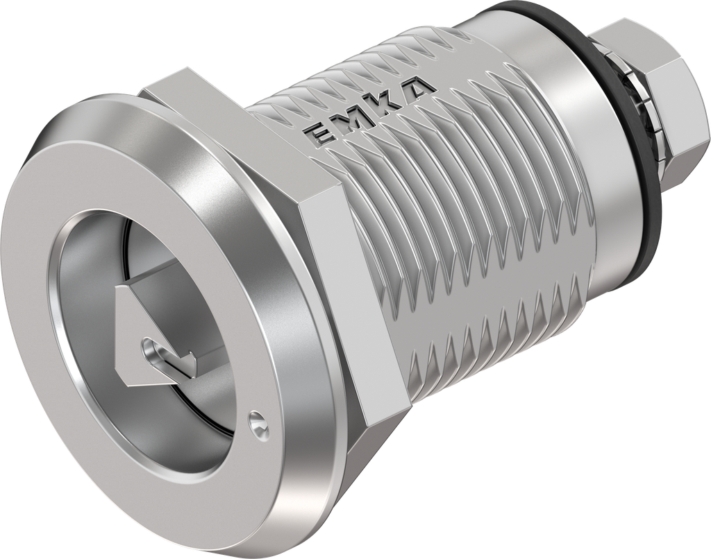 Cierre de compresión triángulo 7 con indicador, versión izquierda, acero inoxidable AISI 316