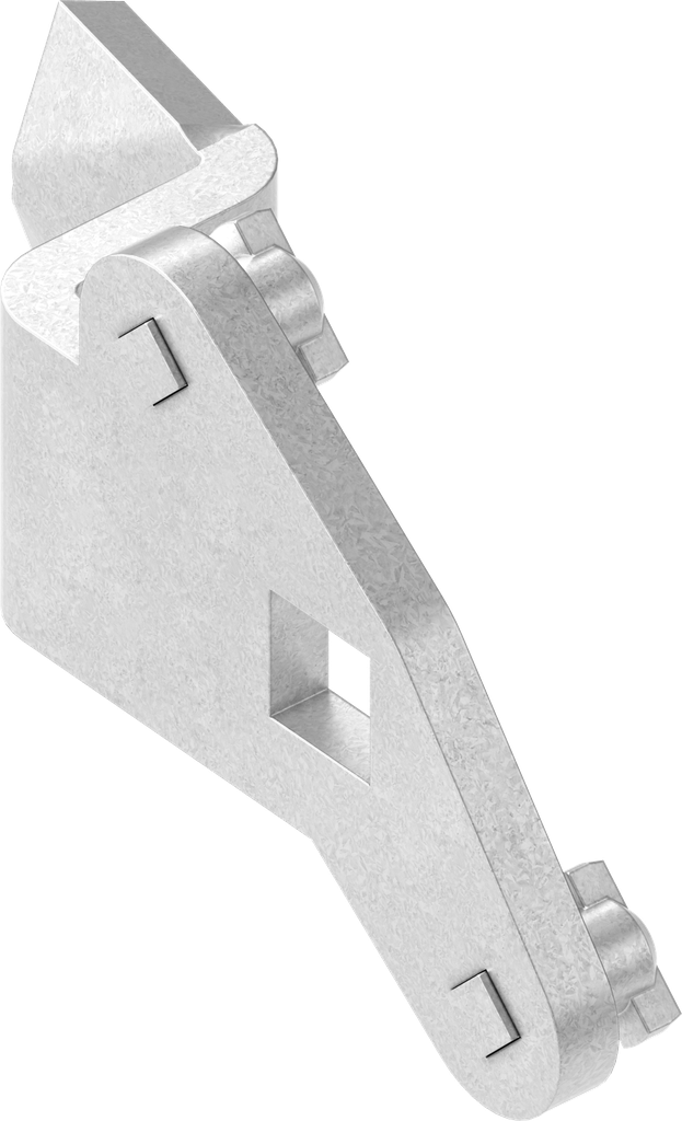 Vleugellip rechts, Staal verzinkt