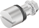 Inserto con intaglio 2x4, acciaio inox AISI 303
