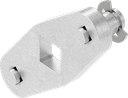 adaptateur, acier zingué