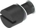 Inserto taglio 2x4, poliammide nero