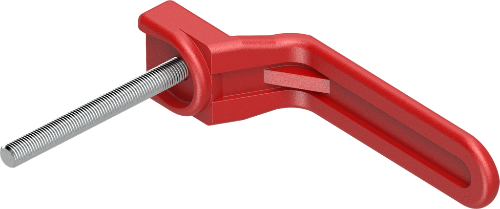 poignée intérieure, polyamide rouge