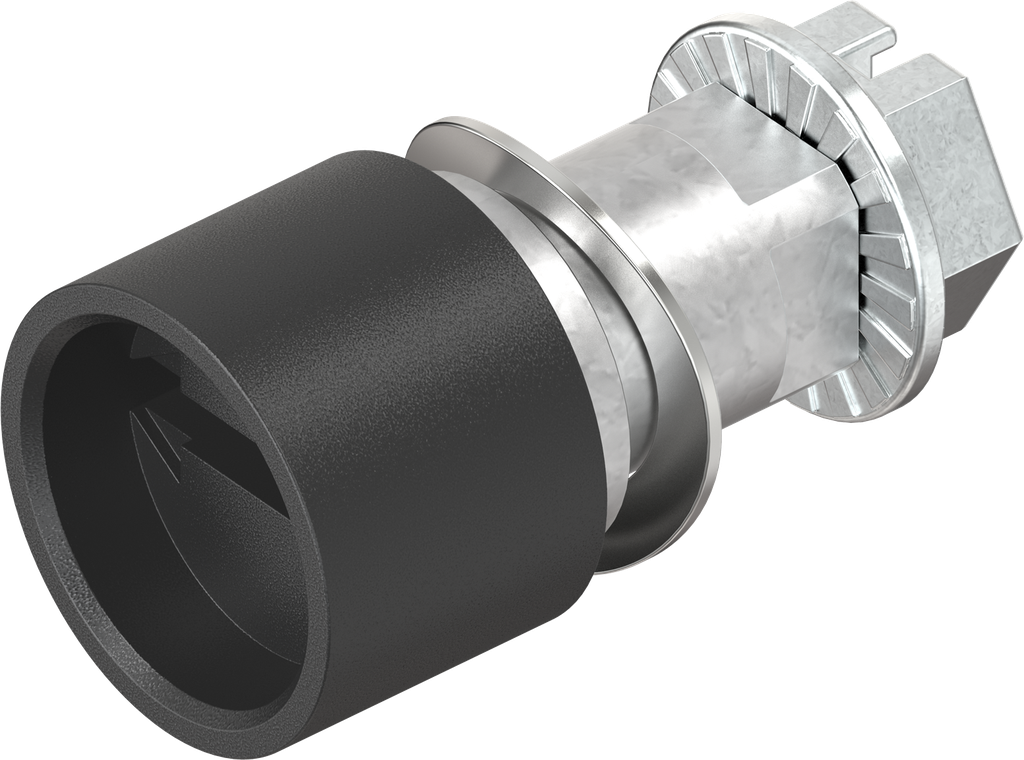 Inserto taglio 2 x 4 sicurezza antimonete, zama nero verniciato a polvere