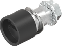 Inserto taglio 2 x 4 sicurezza antimonete, zama nero verniciato a polvere
