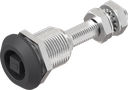 verrou à compression avec hauteur de came réglable carré 8, zamak époxy noir