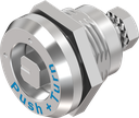 quart de tour de sécurité carré 8, inox AISI 316