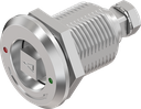 Chiusura 1/4 di giro a compressione quadro 8, acciaio inox AISI 316