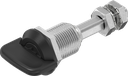 verrou à compression avec rotor papillon avec hauteur de came réglable, zamak époxy noir