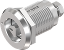 Draai-span-slot links driekant 8 met aanduiding , RVS 316