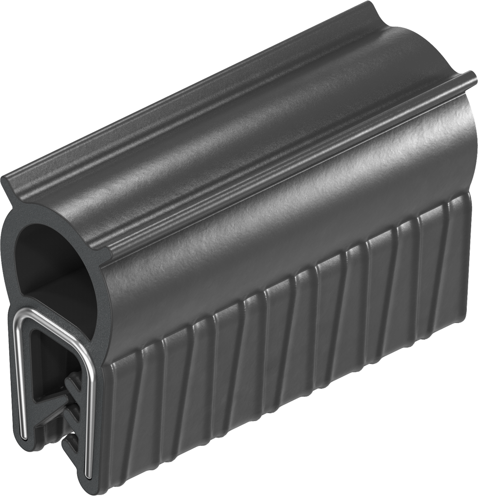 joint d'étanchéité à clipser, EPDM 45 ± 5 Shore A; joint pare brise EPDM 60 ± 5 Shore A noir
