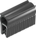 Dichtprofil selbstklemmend, EPDM 45 ± 5 Shore A; Klemmprofil EPDM 60 ± 5 Shore A schwarz