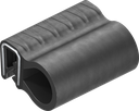 Sealing profile, self-clamping, Foam rubber EPDM; clamping profile EPDM 65 ± 5 Shore A black