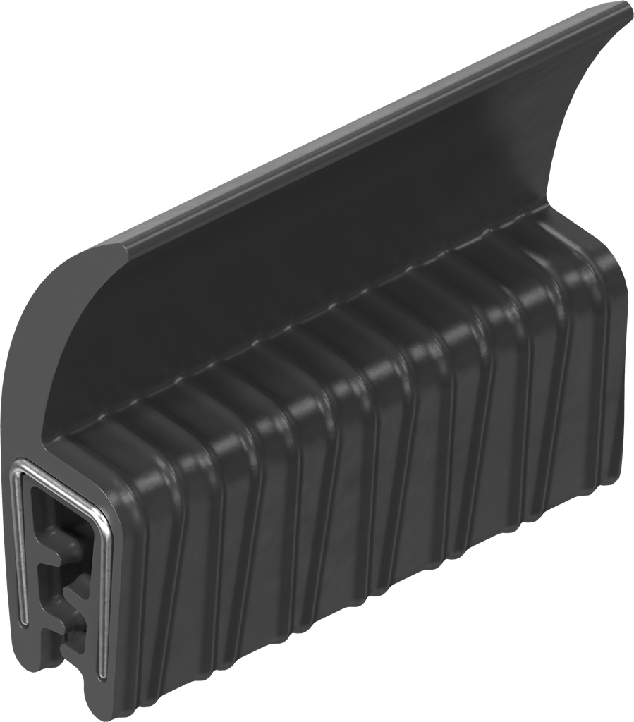Perfil de junta para montaje a presión, EPDM 60 ± 5 Shore A negro