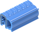 Afdichtprofiel zelfklemmend, Siliconen massief materiaal 60 ± 5 Shore A blauw 50 MTR.