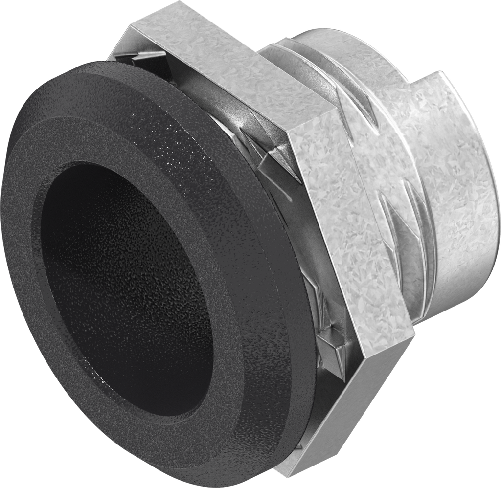 Carcasa, zamak recubierto de polvo negro