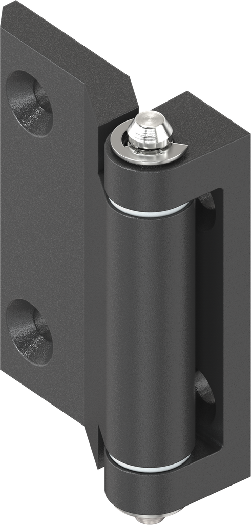 180° Hinge, Zinc die black powder-coated