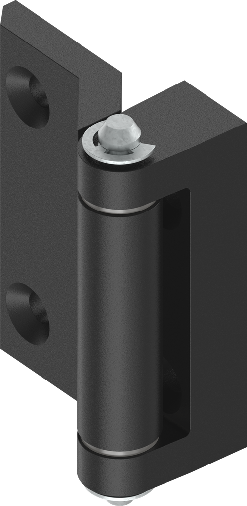 Anschraubscharnier. schwarz