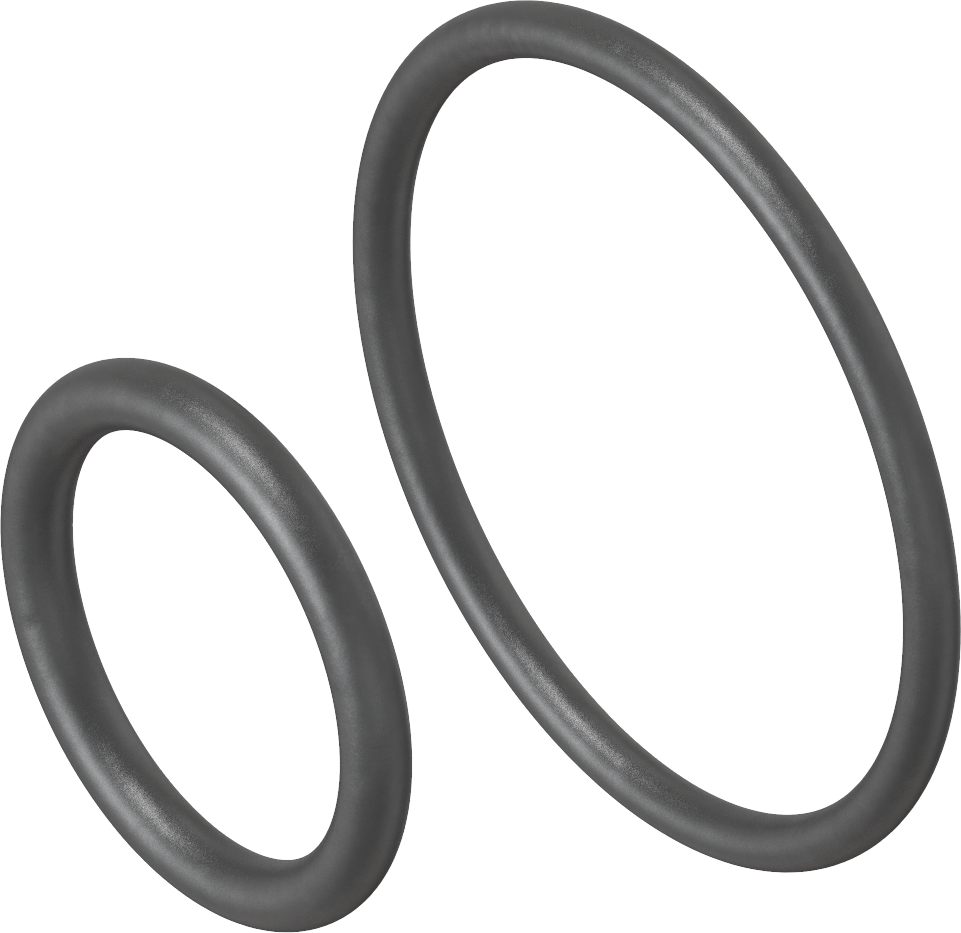 O-ring set voor rozet geschuimd, perbunan