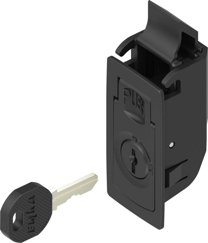 Zijwandenslot sleutelnummer EK 333, polyamide GF zwart