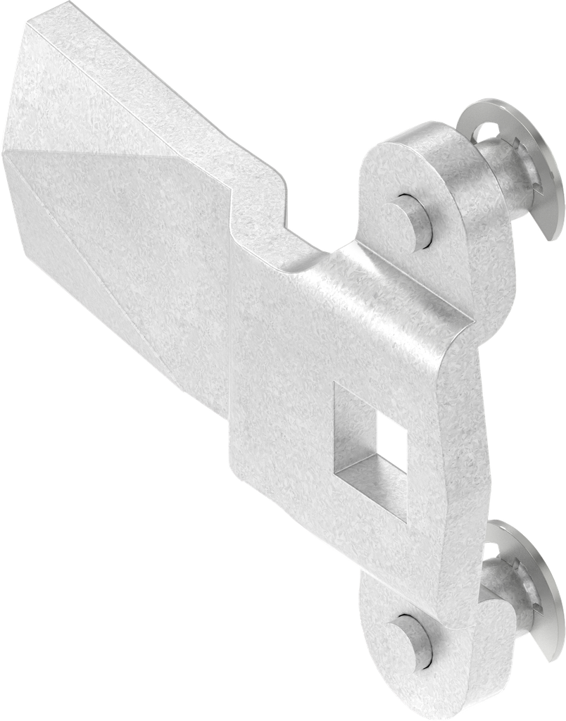 Zunge mit Stangenantrieb, Stahl verzinkt