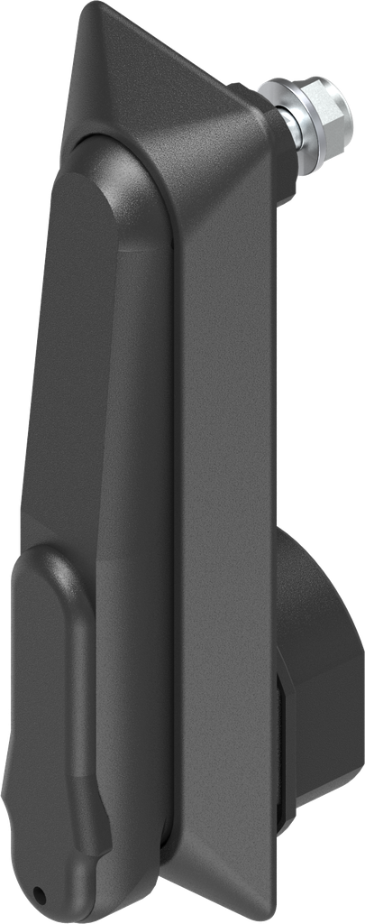 Maneta giratoria "corta" para cilindro perfilado 45 mm (A = 35 mm), poliamida GF negro