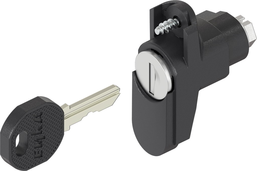 Modulo con cilindro tondo chiave EK 333, poliammide GF nero