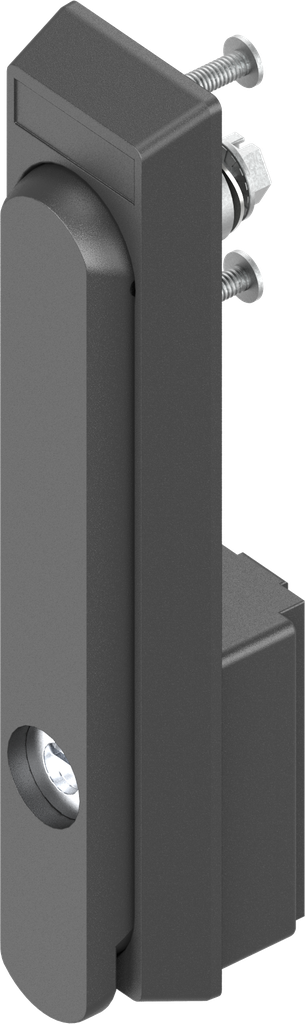 Maniglia girevole con inserto taglio 1,2x3, poliammide GF nero