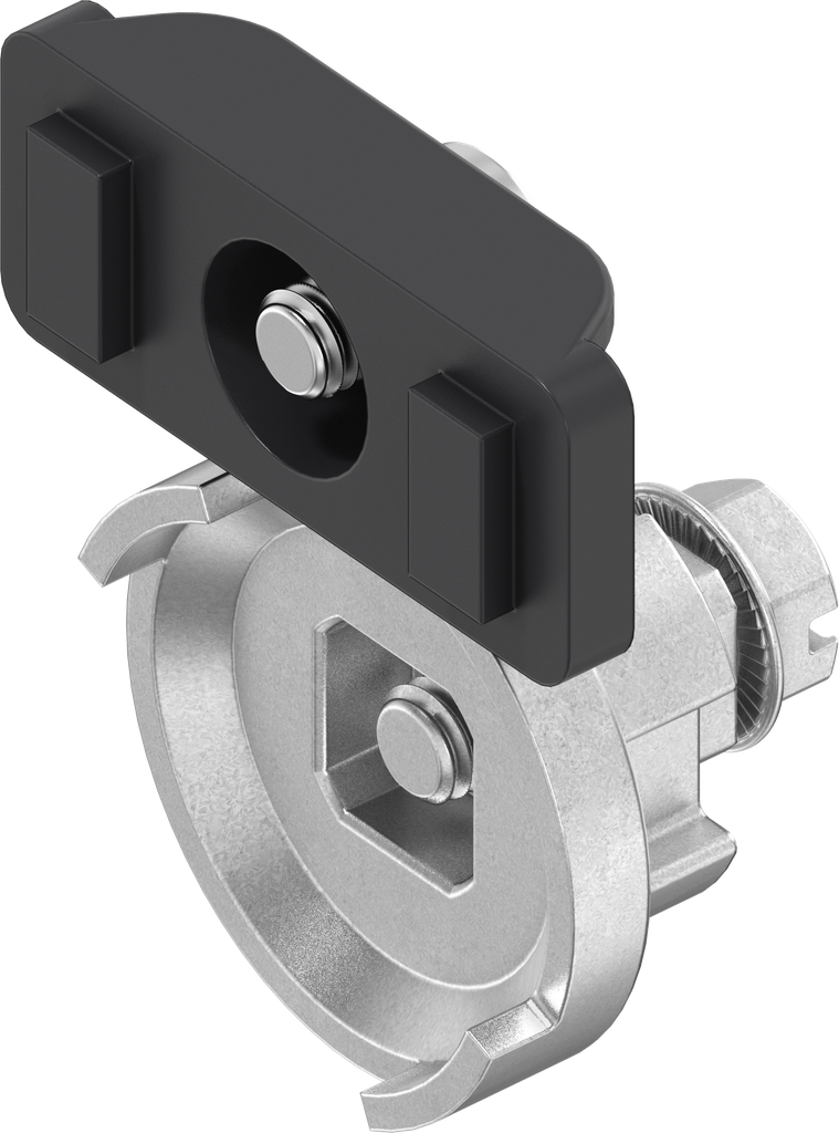 Bevestigingsmateriaal beugel, adapter en schroeven voor zwenkgreep 1185 met sluitlip, polyamide en GD-Zn (Zamak)