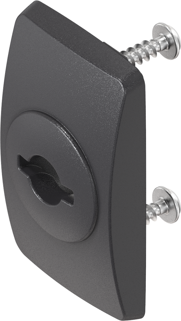 Capotage court pour double barre, polyamide GF noir