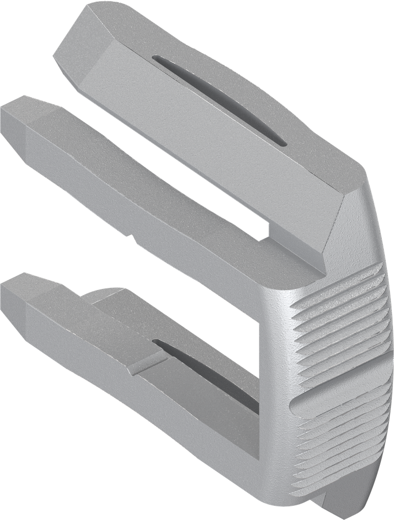 Verriegelungsgabel grau Ral 7032