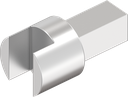 adaptateur pour Agent E pour portes de mobilier, inox AISI 303
