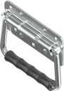 Asa plegable con resorte de torsión, acero galvanizado DS más Top Coat
