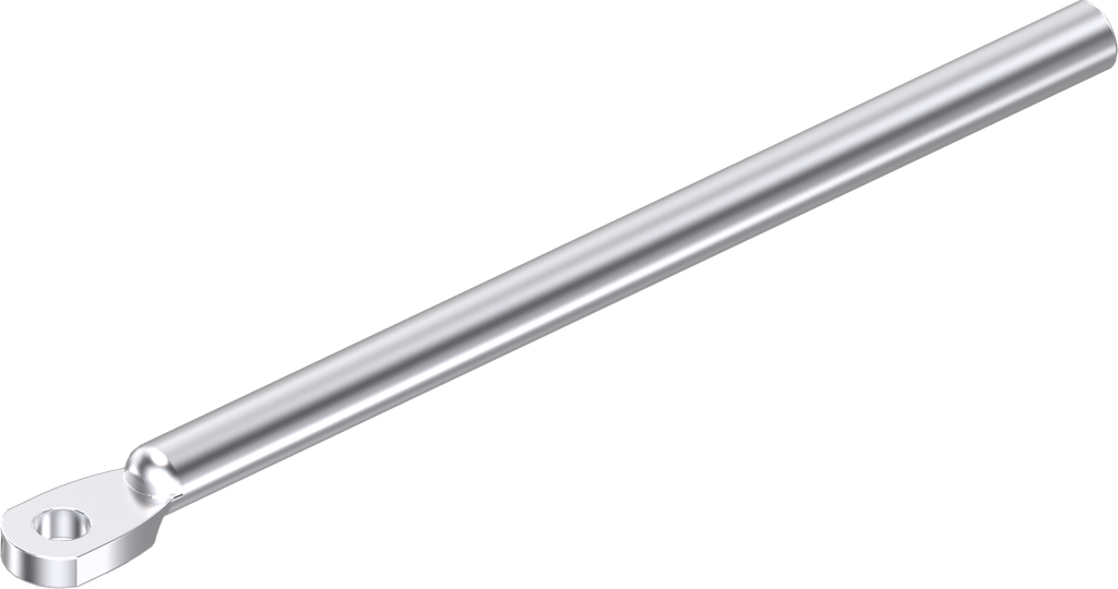 Varilla redonda L = 400 mm, acero galvanizado