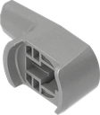 Came d'encliquetage H = 18 mm, polyamide GF gris argent métallisé