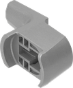 Came d'encliquetage H = 22 mm, polyamide GF gris argent métallisé