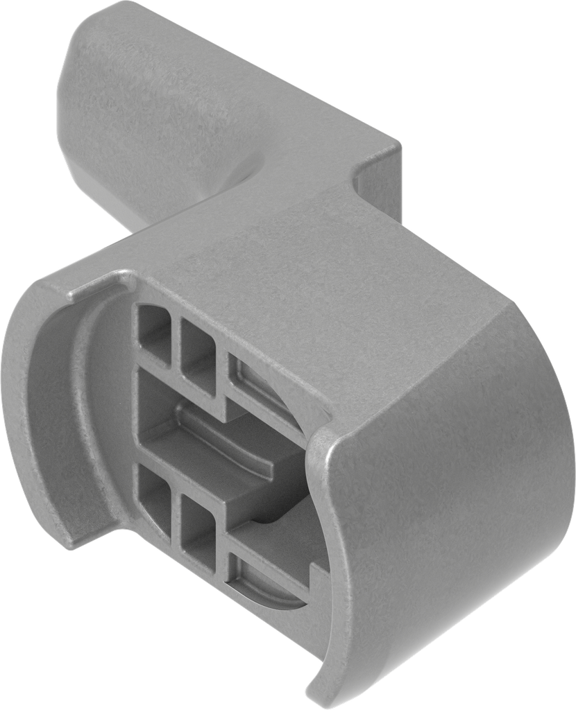 Came d'encliquetage H = 24 mm, polyamide GF gris argent métallisé