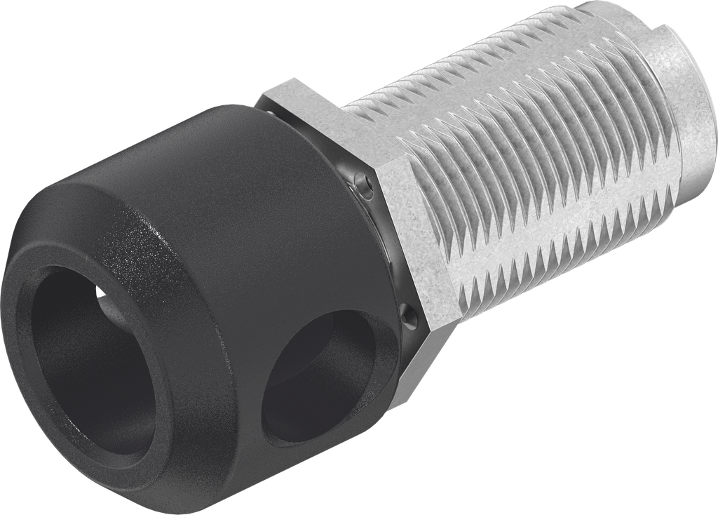 Knevelslot voor hangslot, Zamak zwart gepoedercoat