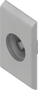 slothuis voor snelle montage, polyamide GF zilvergrijs metallic