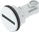 Inserto intaglio 2x4 per montaggio rapido, zama zincato